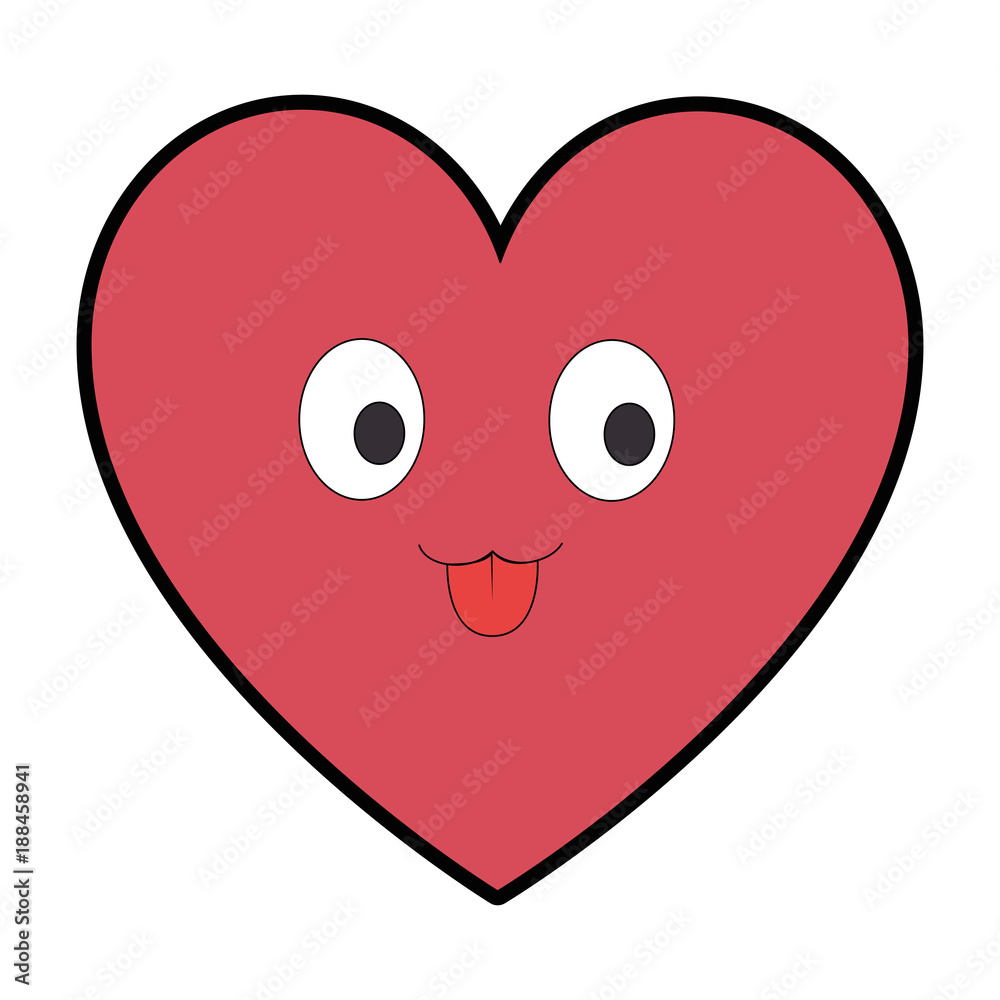 cute heart kawaii character vector illustration design cute heart kawaii character vector illustration design