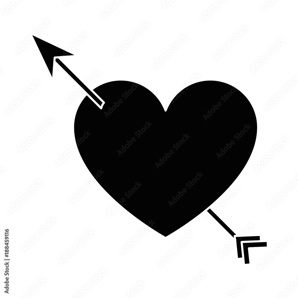 heart with arrow icon vector illustration design heart with arrow icon vector illustration design