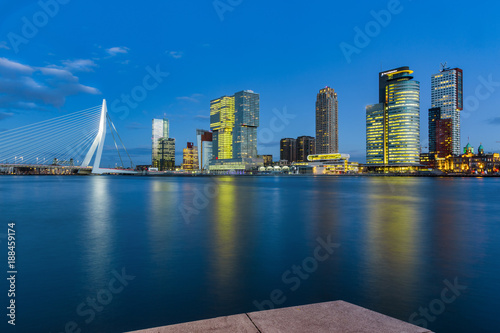 Erasmus bridge in Rotterdam  Netherlands