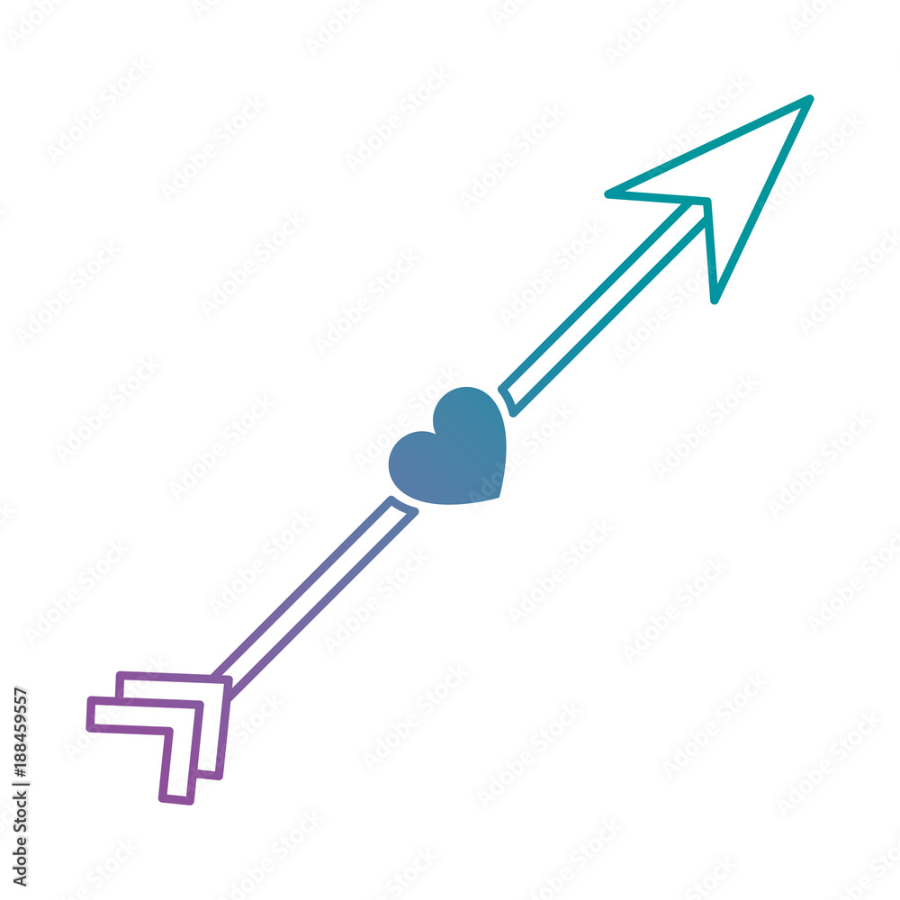 arrow with heart icon vector illustration design arrow with heart icon vector illustration design