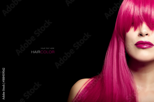 Hair color beauty concept