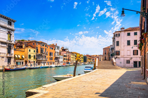 Venice water canal in Cannaregio. Italy