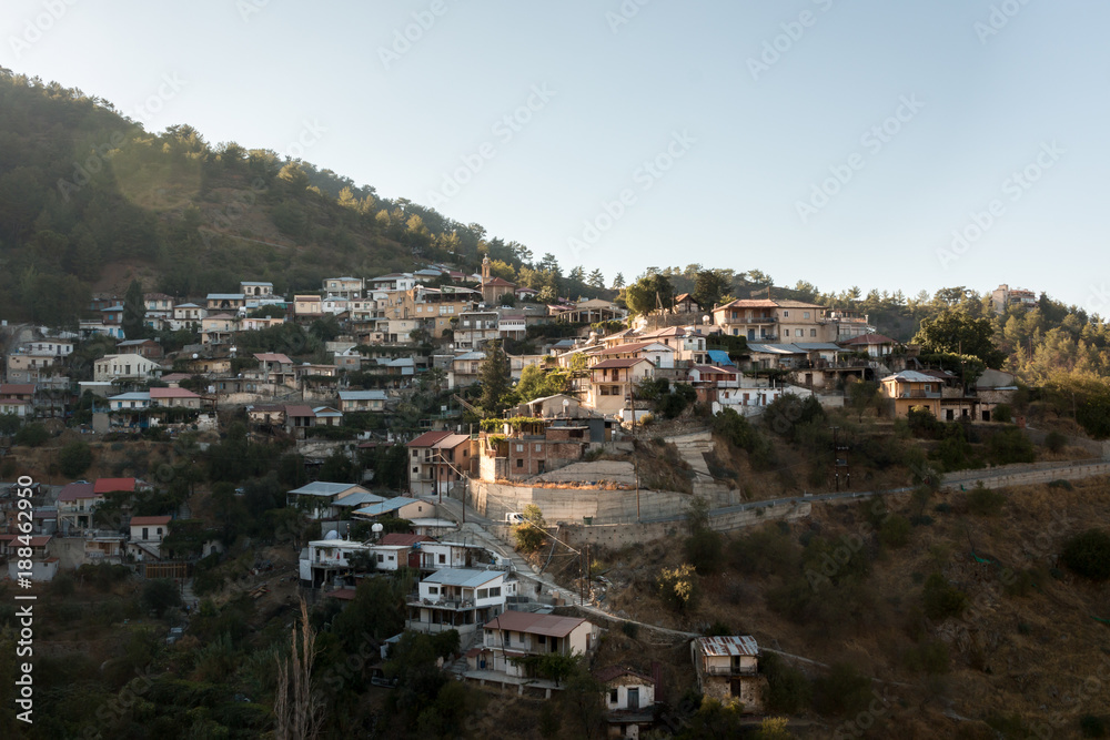 Small hillside village in Cyprus