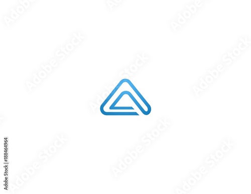 Free Download Letter A Triangle Outline Creative Business Logo - GFXLoad