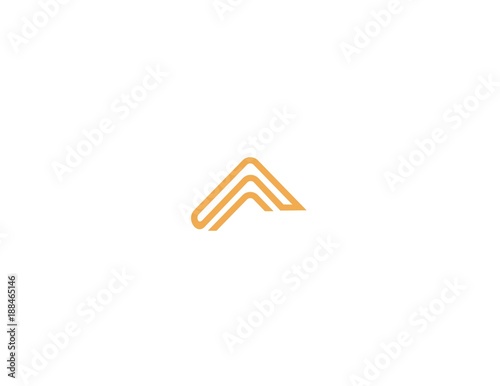 Letter A Outline Creative Abstract Business Logo
