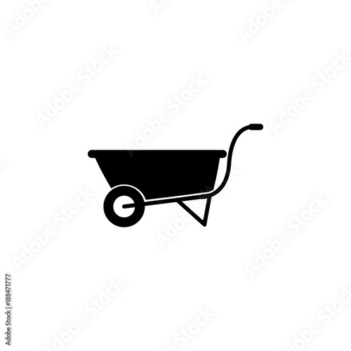 garden trolley icon. Element of farming and garden icons. Premium quality graphic design icon. Signs, outline symbols collection icon for websites, web design, mobile app