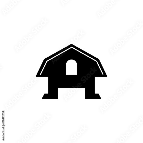 chicken house icon. Element of farming and garden icons. Premium quality graphic design icon. Signs, outline symbols collection icon for websites, web design, mobile app