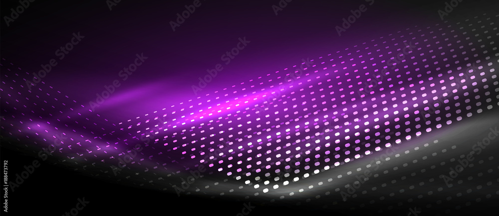 Neon smooth wave digital abstract background Neon smooth wave digital abstract background