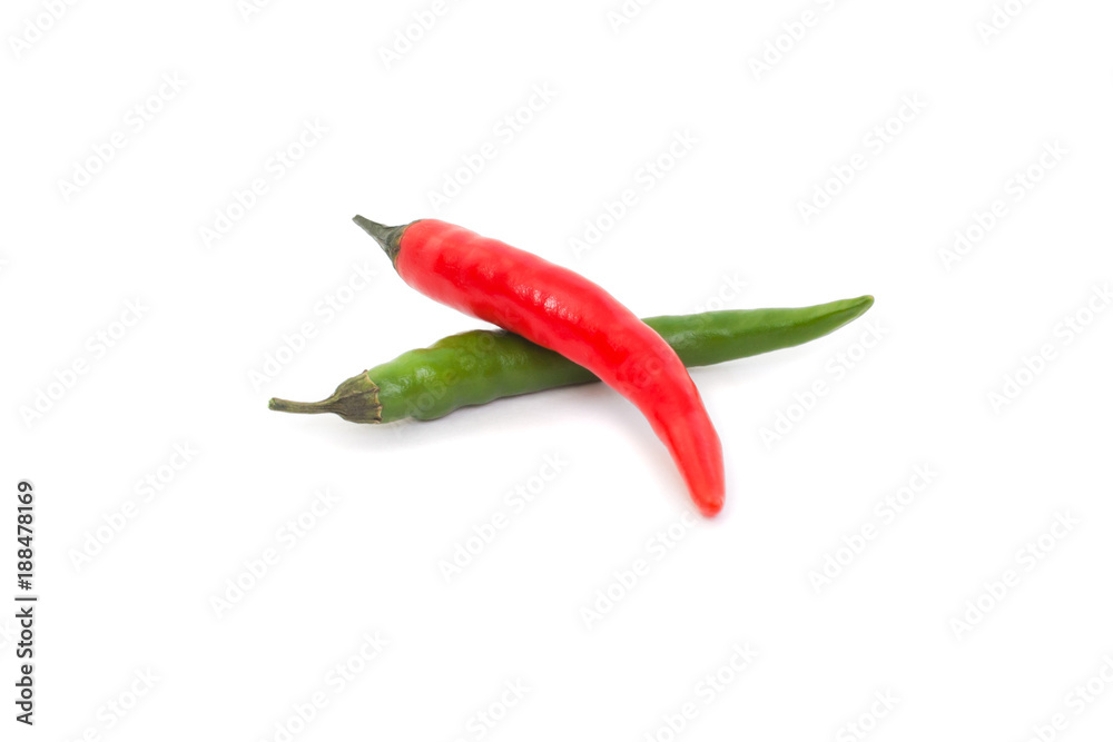 Chili pepper isolated on white