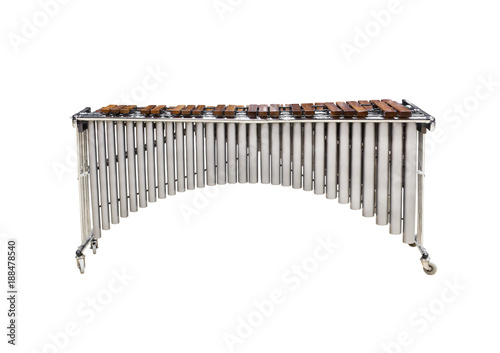 Marimba isolated on white background