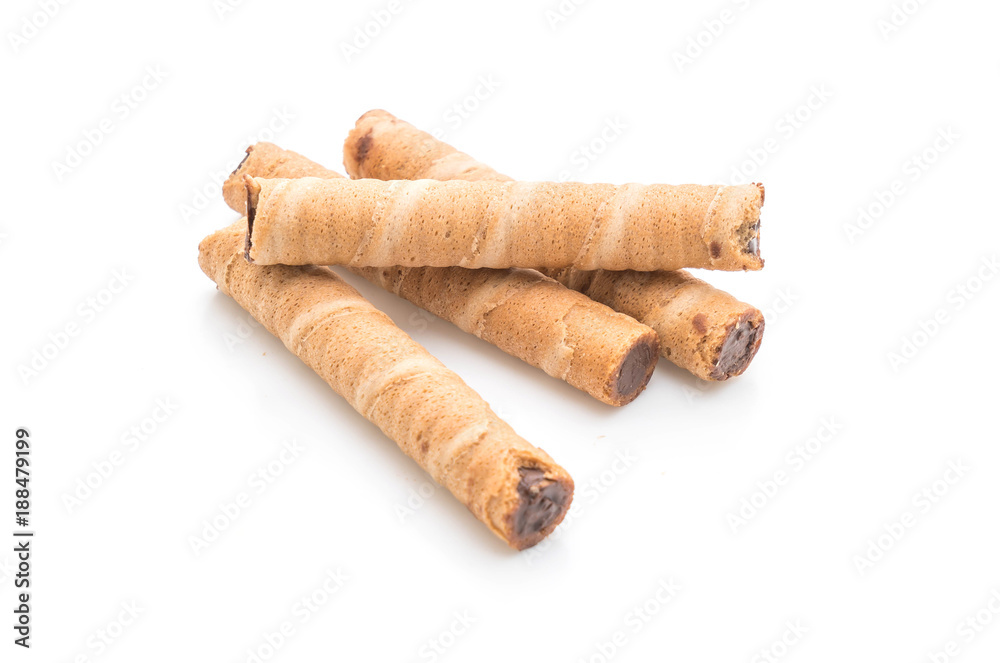rolled wafer filled with cocoa cream rolled wafer filled with cocoa cream