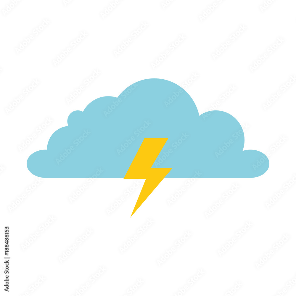 weather cloud rainy with ray vector illustration design weather cloud rainy with ray vector illustration design