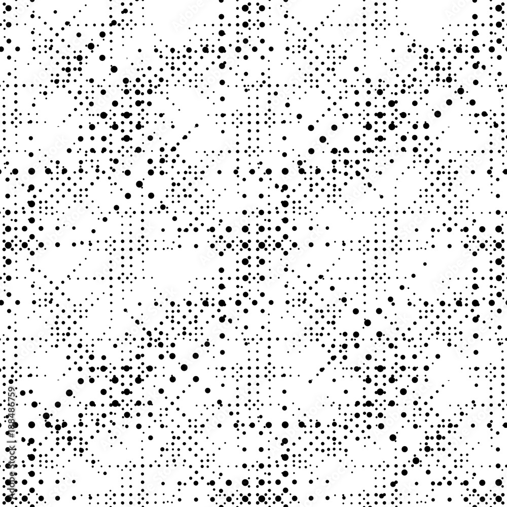 Circle seamless pattern. Geometric dots deco art seamless design