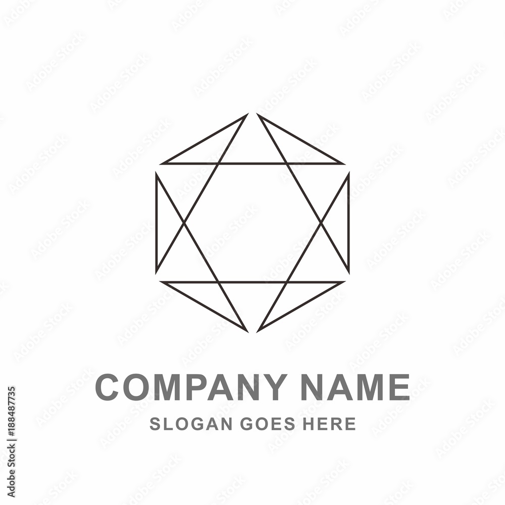 Geometric Triangle Hexagon Cube Space Box Architecture Interior Construction Business Company Stock Vector Logo Design Template Geometric Triangle Hexagon Cube Space Box Architecture Interior Construction Business Company Stock Vector Logo Design Template