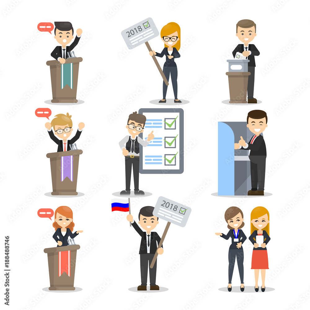 Fototapeta premium Election and debates.