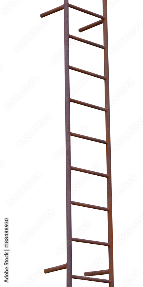 rusty iron ladder