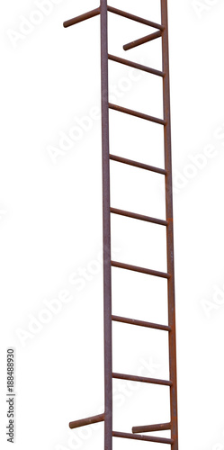 rusty iron ladder
