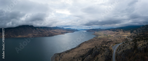Scenic Route Aerial Picture. Taken in the Interior of British Columbia  Canada.