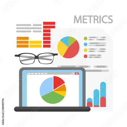Metrics concept illustration.