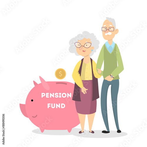 Pension fund concept.