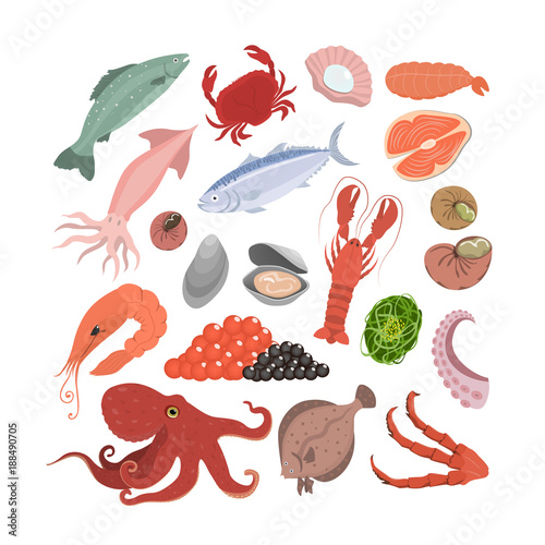 Sea food set.