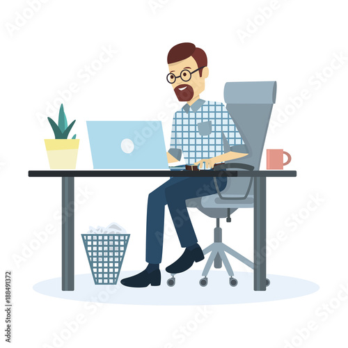 Man working at office.