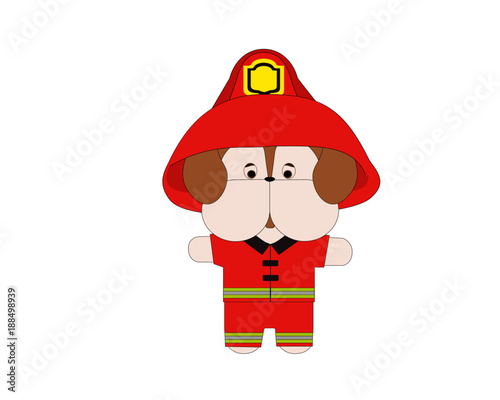 puppy firefighter