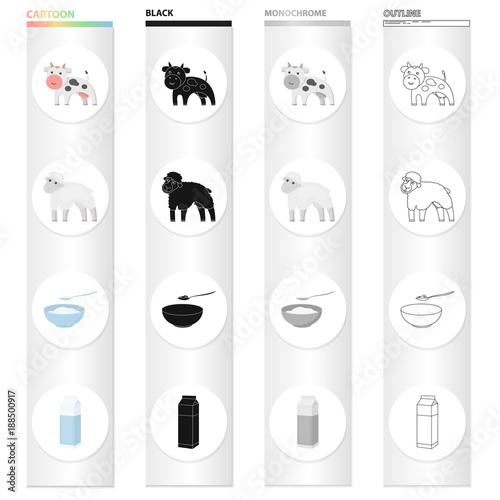 Production, nature, agriculture and other web icon in cartoon style.Animal, domestic, farm, icons in set collection.