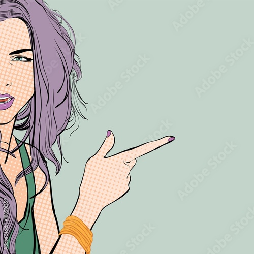 Demanding woman. Demanding girl. Girl looking questioningly.