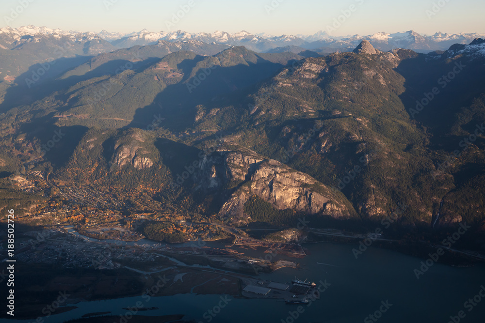 Aerial view of Squamish