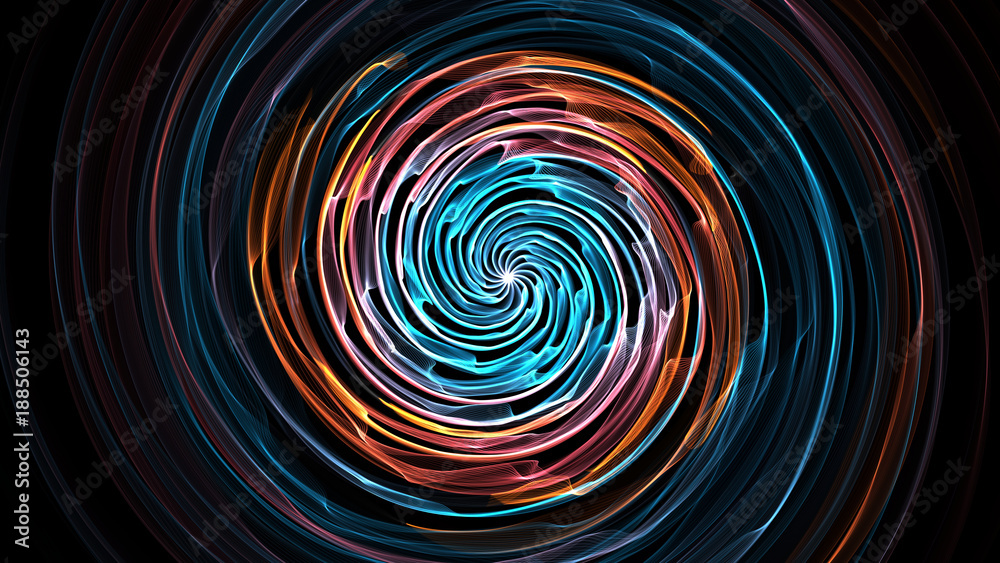 Colorful spectrum circle on black background. Colorful spectrum circle on black background.
