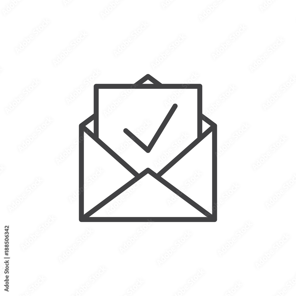 Inbox, receive mail line icon, outline vector sign, linear style pictogram isolated on white. Newsletter in envelope symbol, logo illustration. Editable stroke Inbox, receive mail line icon, outline vector sign, linear style pictogram isolated on white. Newsletter in envelope symbol, logo illustration. Editable stroke