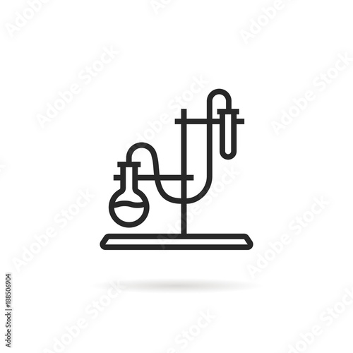 laboratory experience test tube logo