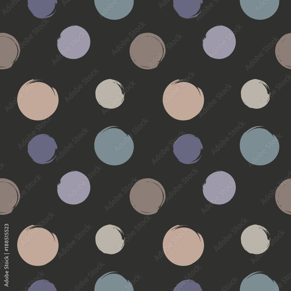 Seamless vector pattern with circles