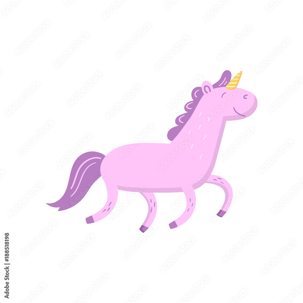 Cute magic unicorn cartoon vector Illustration Cute magic unicorn cartoon vector Illustration
