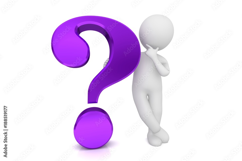 advisor man people question mark 3d purple thinking person advisor man people question mark 3d purple thinking person