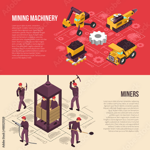 Coal Mining 2 Horizontal Banners