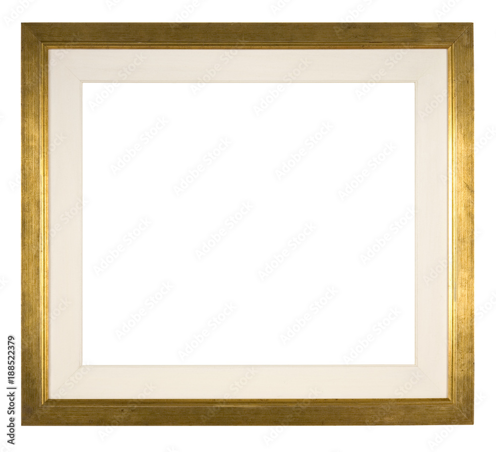 Large empty picture frame, distressed gold finish Large empty picture frame, distressed gold finish