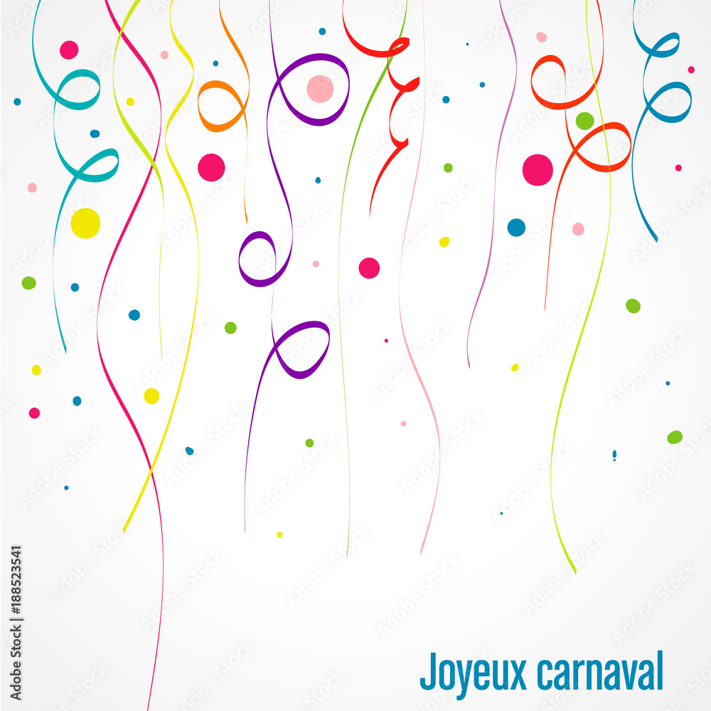 carte carnaval fête