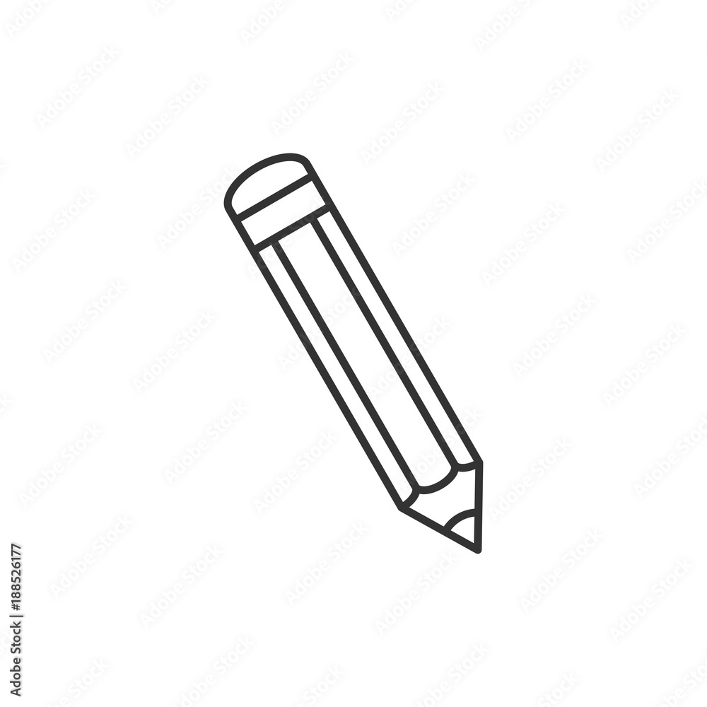 Pencil outline icon Pencil outline icon