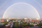 double Rainbow over the city