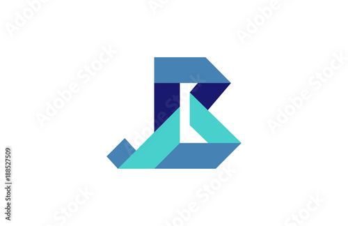 Free Download JB Ribbon Letter Logo - GFXLoad