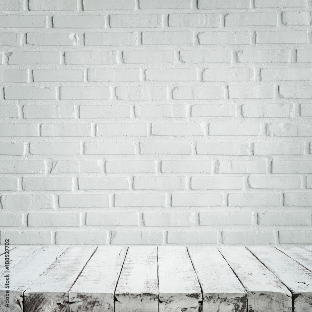 Beautiful white on white brick wall background