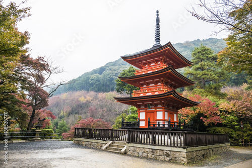 Red pavilion, Kiyomizu temple