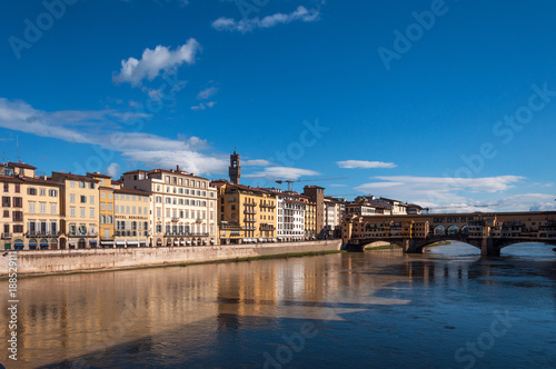 The Ponte Vecchio bridge in Florence  Italy