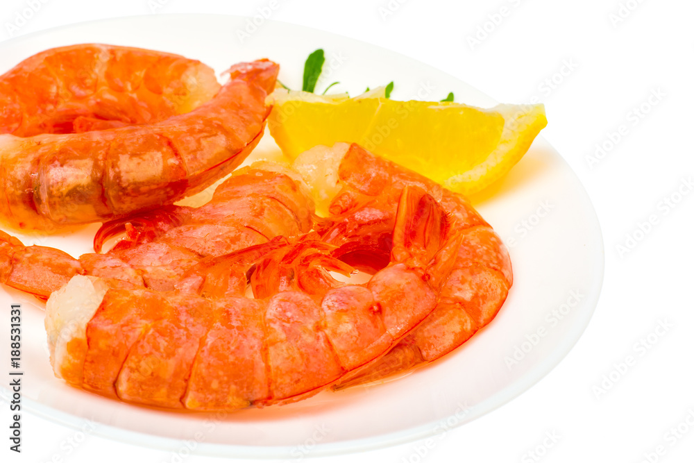 Boiled-frozen prawns for cooking Boiled-frozen prawns for cooking