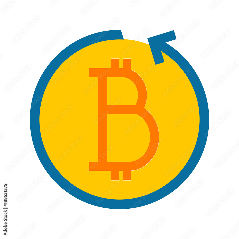 Simple Bitcoin Recycle Vector Illustration Graphic Simple Bitcoin Recycle Vector Illustration Graphic