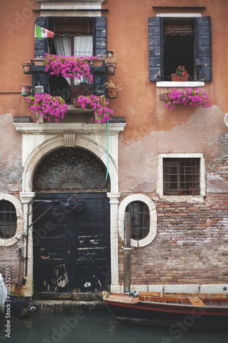 Venecian door, Italy photo