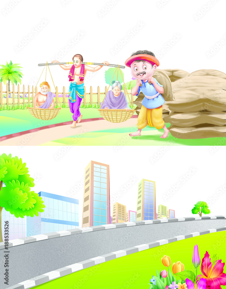 Fototapeta illustration for children books