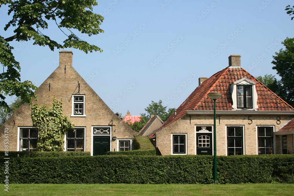 Streetview in the village of Schiermonnikoog Streetview in the village of Schiermonnikoog
